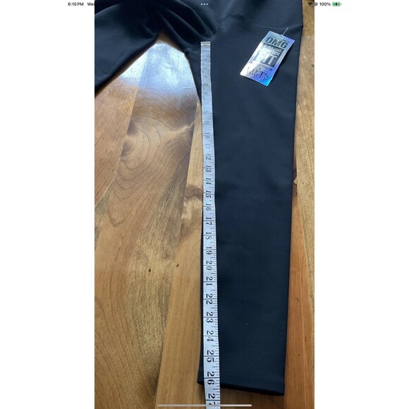 Coco + Carmen OMG Black Womans Small Tummy-Slimming Booty Lift Lined Legging NEW - Picture 6 of 7